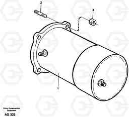 29697 Starter motor, mounting L50B/L50C VOLVO BM VOLVO BM L50B/L50C SER NO - 10966, Volvo Construction Equipment