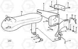28040 Cdc-steering, armrest, mounting L50B/L50C VOLVO BM VOLVO BM L50B/L50C SER NO - 10966, Volvo Construction Equipment