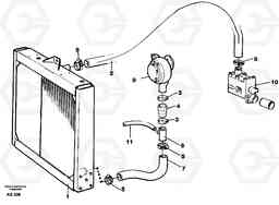 67443 Cooling system L50B/L50C VOLVO BM VOLVO BM L50B/L50C SER NO - 10966, Volvo Construction Equipment