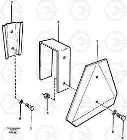 79701 Slow moving vehicle sign L50B/L50C VOLVO BM VOLVO BM L50B/L50C SER NO - 10966, Volvo Construction Equipment