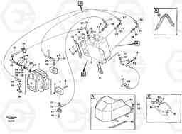 49747 Hydraulic system, feed- and return lines, 5:th and 6:th funcion L50B/L50C VOLVO BM VOLVO BM L50B/L50C SER NO - 10966, Volvo Construction Equipment