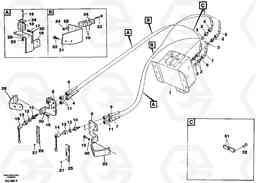 49748 Hydraulic system, Feed line 5:th and 6:th funcion L50B/L50C VOLVO BM VOLVO BM L50B/L50C SER NO - 10966, Volvo Construction Equipment