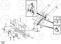 69504 Central lubrication for tool bar. L50B/L50C VOLVO BM VOLVO BM L50B/L50C SER NO - 10966, Volvo Construction Equipment