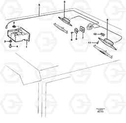 54030 Radio bracket L50B/L50C VOLVO BM VOLVO BM L50B/L50C SER NO - 10966, Volvo Construction Equipment