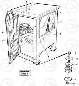 13614 Operator's cab L90B VOLVO BM VOLVO BM L90B, Volvo Construction Equipment