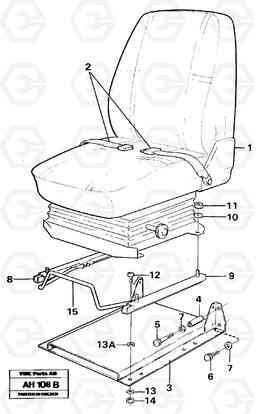 30965 Driver's seat, assembly L90B VOLVO BM VOLVO BM L90B, Volvo Construction Equipment