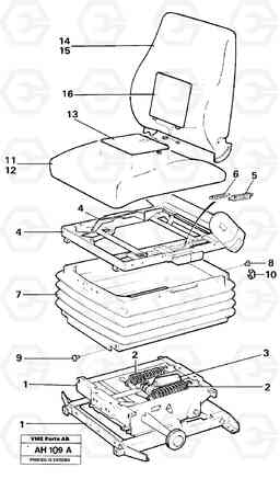 30981 Operator's seat L90B VOLVO BM VOLVO BM L90B, Volvo Construction Equipment