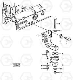 13066 Engine mounting L90B VOLVO BM VOLVO BM L90B, Volvo Construction Equipment