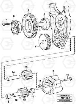 100716 Oil pump L90B VOLVO BM VOLVO BM L90B, Volvo Construction Equipment