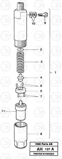 63345 Injector L90B VOLVO BM VOLVO BM L90B, Volvo Construction Equipment