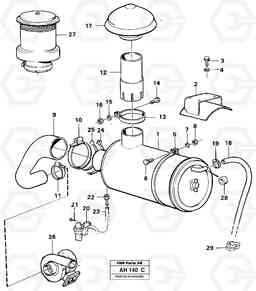 68175 Inlet system L90B VOLVO BM VOLVO BM L90B, Volvo Construction Equipment