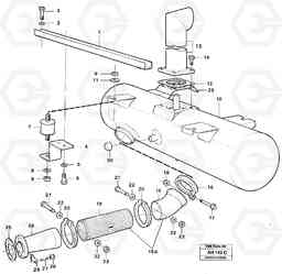 86746 Exhaust system L90B VOLVO BM VOLVO BM L90B, Volvo Construction Equipment