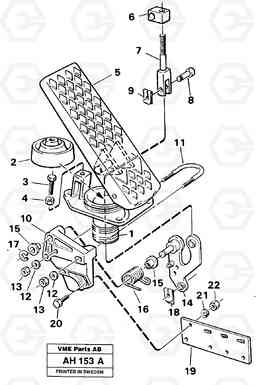 89881 Pedal L90B VOLVO BM VOLVO BM L90B, Volvo Construction Equipment