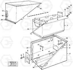 66340 Battery box, assembly L90B VOLVO BM VOLVO BM L90B, Volvo Construction Equipment