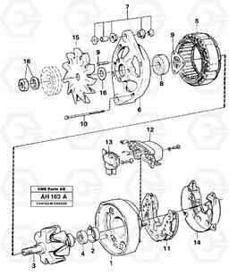 13083 Alternator L90B VOLVO BM VOLVO BM L90B, Volvo Construction Equipment