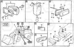 29730 Lighting, front L90B VOLVO BM VOLVO BM L90B, Volvo Construction Equipment