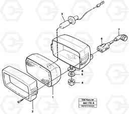 13717 Work lights, front L90B VOLVO BM VOLVO BM L90B, Volvo Construction Equipment