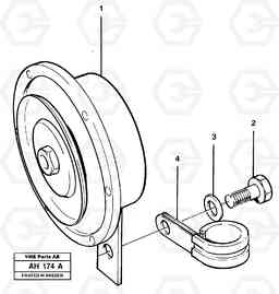 14656 Compressor horn L90B VOLVO BM VOLVO BM L90B, Volvo Construction Equipment