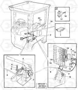 21272 Electrical system: Parking brake alarm L90B VOLVO BM VOLVO BM L90B, Volvo Construction Equipment