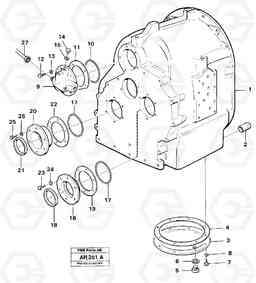 14706 Clutch housing with fitting parts L90B VOLVO BM VOLVO BM L90B, Volvo Construction Equipment