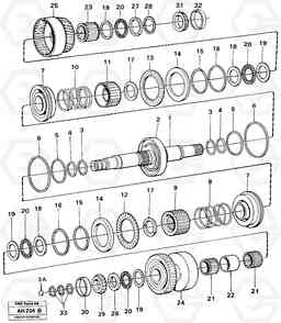 14680 Clutches 1:st and 2:nd speeds L90B VOLVO BM VOLVO BM L90B, Volvo Construction Equipment