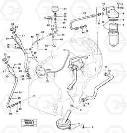 84266 Oil filler and dipstick L90B VOLVO BM VOLVO BM L90B, Volvo Construction Equipment