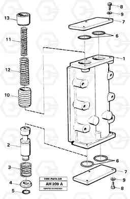 14712 Valve, L90B VOLVO BM VOLVO BM L90B, Volvo Construction Equipment