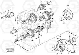 29263 Transfer gearbox gears and shafts L90B VOLVO BM VOLVO BM L90B, Volvo Construction Equipment