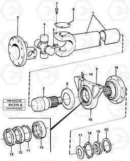 14715 Propeller shaft L90B VOLVO BM VOLVO BM L90B, Volvo Construction Equipment