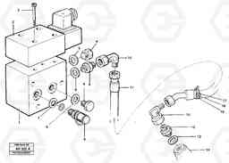 92347 Differential lock hydraulic line L90B VOLVO BM VOLVO BM L90B, Volvo Construction Equipment