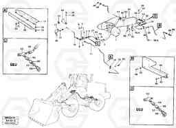 26769 Brake pipes: footbrake valve - front- and rear axle. L90B VOLVO BM VOLVO BM L90B, Volvo Construction Equipment