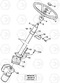 34753 Steering column assembly L90B VOLVO BM VOLVO BM L90B, Volvo Construction Equipment