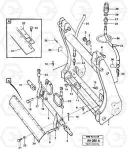 14592 Hydraulic attachment bracket, L90B VOLVO BM VOLVO BM L90B, Volvo Construction Equipment