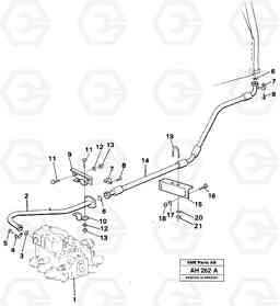 62861 Hydraulic system: Return line L90B VOLVO BM VOLVO BM L90B, Volvo Construction Equipment