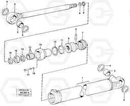 307 Hydraulic cylinder tilting L90B VOLVO BM VOLVO BM L90B, Volvo Construction Equipment