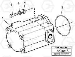 12307 Hydraulic - oil pump Assembly L90B VOLVO BM VOLVO BM L90B, Volvo Construction Equipment