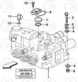 97740 Hydraulic valve Assembly L90B VOLVO BM VOLVO BM L90B, Volvo Construction Equipment