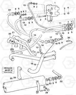 39038 Boom suspension system, L90B VOLVO BM VOLVO BM L90B, Volvo Construction Equipment