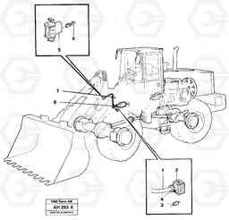 21269 Electrical system: Single acting lifting function L90B VOLVO BM VOLVO BM L90B, Volvo Construction Equipment