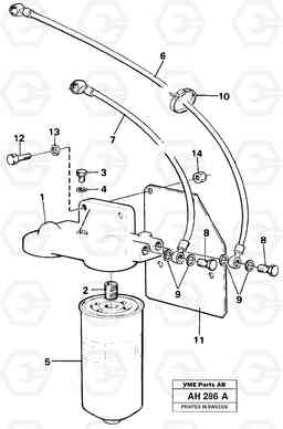 52056 Extra fuel filter L90B VOLVO BM VOLVO BM L90B, Volvo Construction Equipment