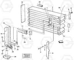 57765 Evaporator for cooling agent R134a with fitting parts. L90B VOLVO BM VOLVO BM L90B, Volvo Construction Equipment