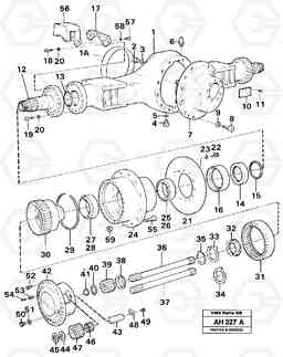 103166 Drive axle, rear Ah 53j L90B VOLVO BM VOLVO BM L90B, Volvo Construction Equipment