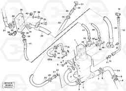 100806 Hydraulic pump, mounting 2 - circuit hydr. system L90B VOLVO BM VOLVO BM L90B, Volvo Construction Equipment