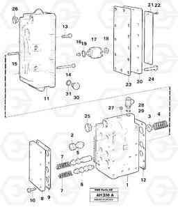 100231 Range selector valve L90B VOLVO BM VOLVO BM L90B, Volvo Construction Equipment