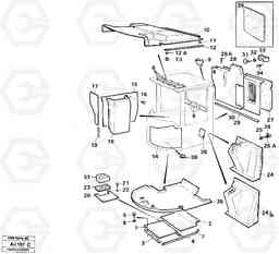 67976 Insulating matting L120B VOLVO BM VOLVO BM L120B, Volvo Construction Equipment