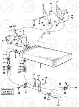 83208 Radiator and control L120B VOLVO BM VOLVO BM L120B, Volvo Construction Equipment