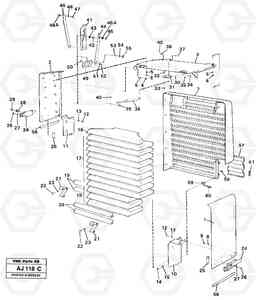 66333 Radiator casing L120B VOLVO BM VOLVO BM L120B, Volvo Construction Equipment