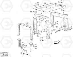 45552 Engine cover L120B VOLVO BM VOLVO BM L120B, Volvo Construction Equipment