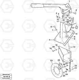 45280 Parking brake L120B VOLVO BM VOLVO BM L120B, Volvo Construction Equipment