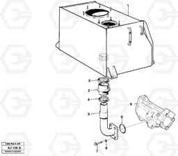 16884 Hydraulic system: Suction line L120B VOLVO BM VOLVO BM L120B, Volvo Construction Equipment